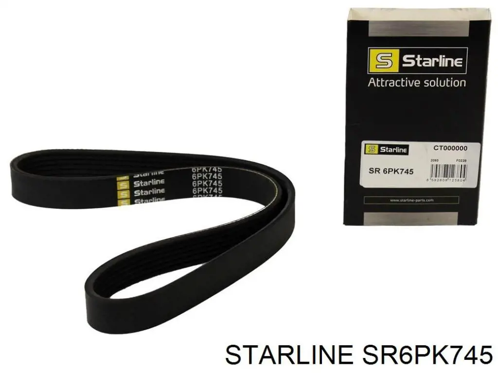 SR6PK745 Starline ремінь приводний, агрегатів