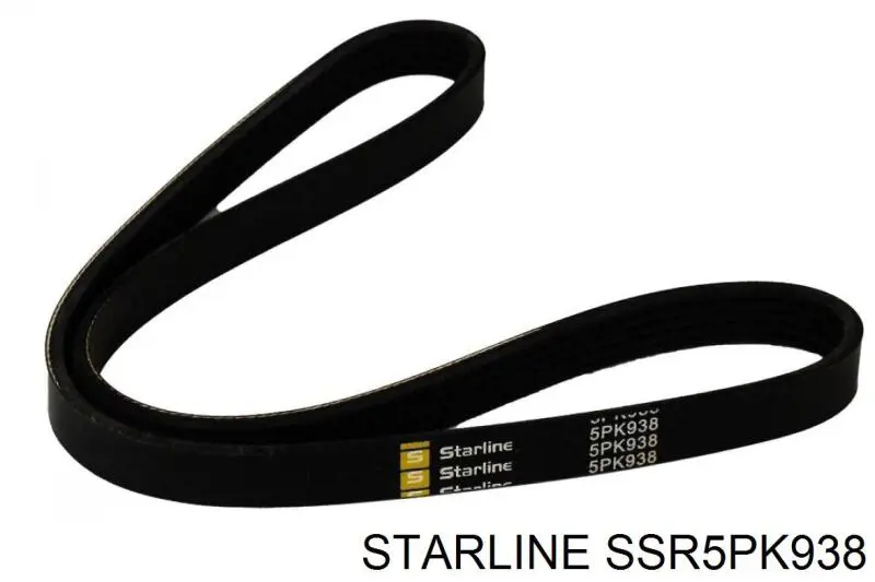 Ремінь приводний, агрегатів SSR5PK938 Starline