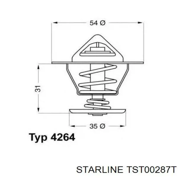 TST00287T Starline термостат