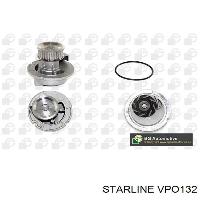 Помпа охолодження Starline VPO132 ціна, від 25.08 USD