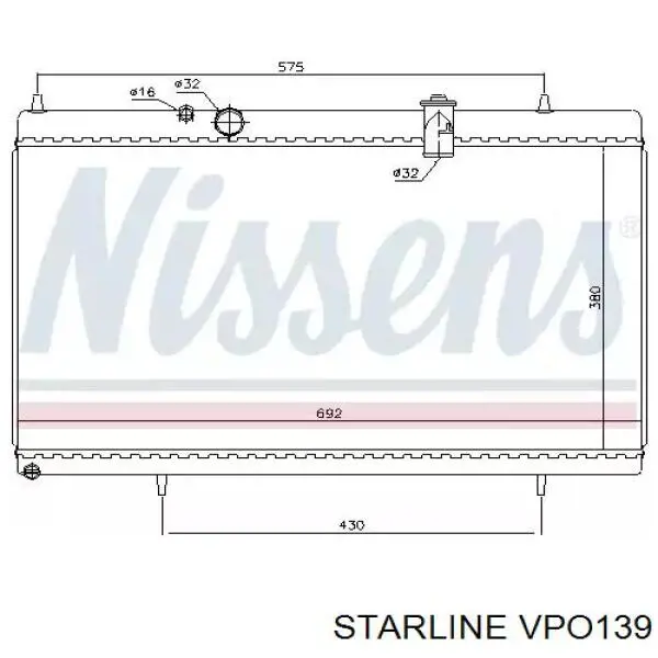 Купити VPO139 Starline Насос охолоджуючої рідини