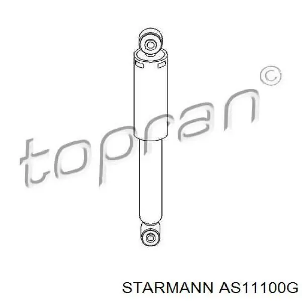 AS11100G Starmann амортизатор задній