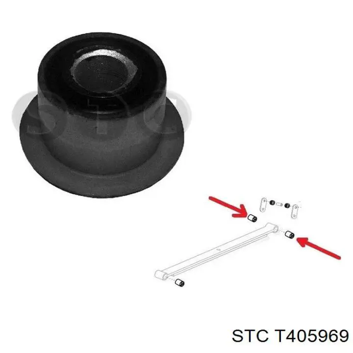 Купити T405969 STC Сайлентблок ресори, задній