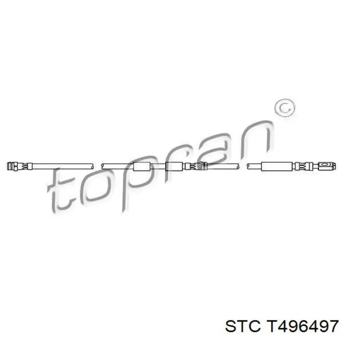 Шланг гальмівний передній T496497 STC