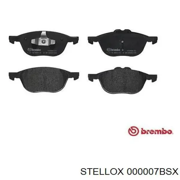 Купити 000007BSX Stellox Колодки гальмівні передні, дискові