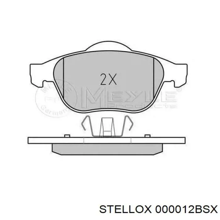 Передні тормозні колодки 000012BSX Stellox