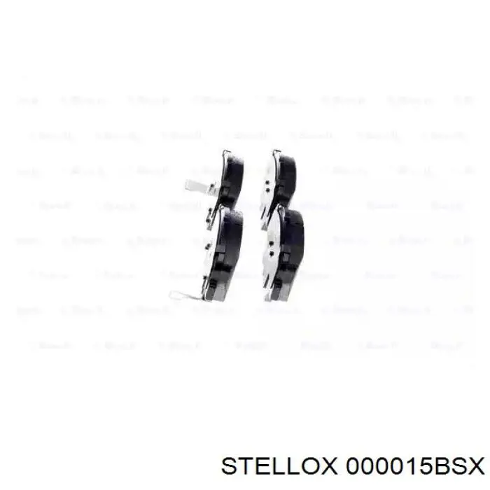 Колодки гальмівні передні, дискові 000015BSX Stellox