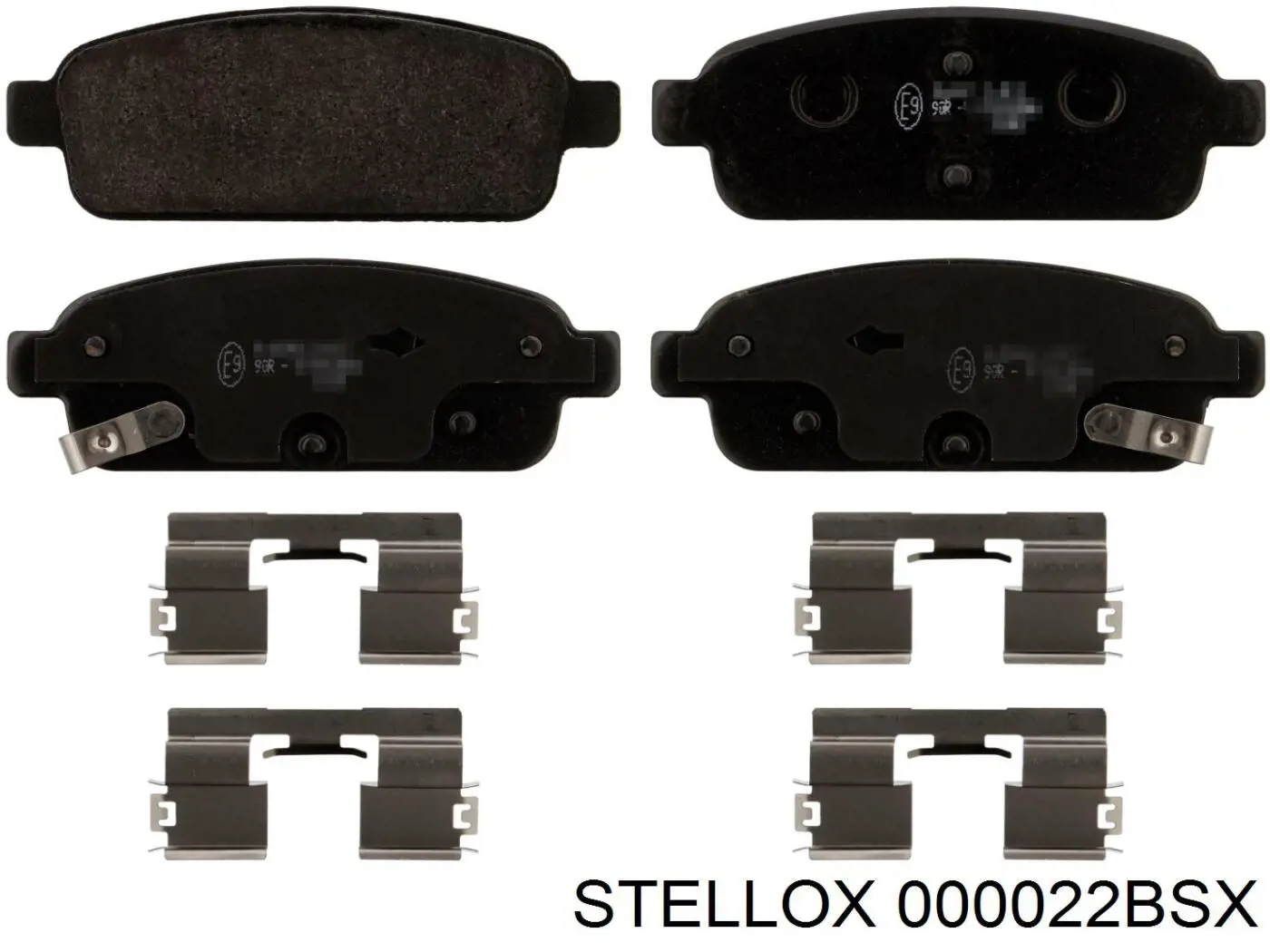 000022BSX Stellox колодки гальмові задні, дискові