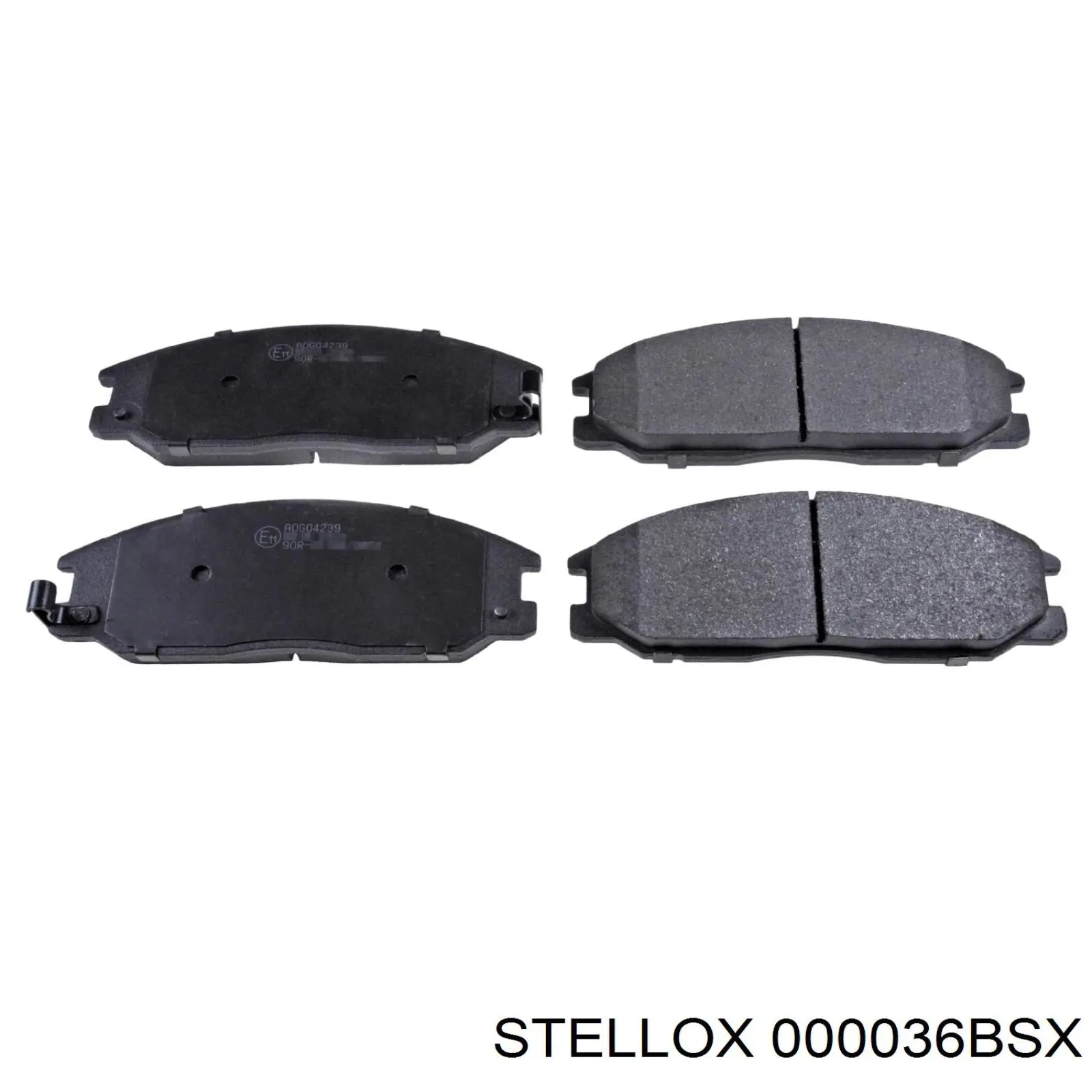 Колодки гальмівні передні, дискові 000036BSX Stellox