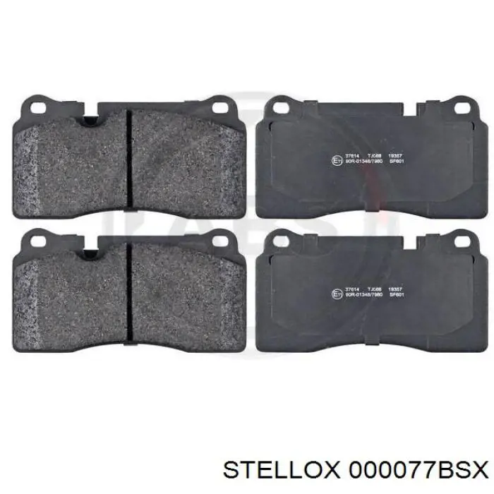 000077BSX Stellox колодки гальмівні передні, дискові