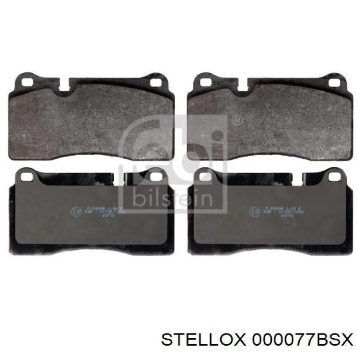 Передні тормозні колодки 000077BSX Stellox