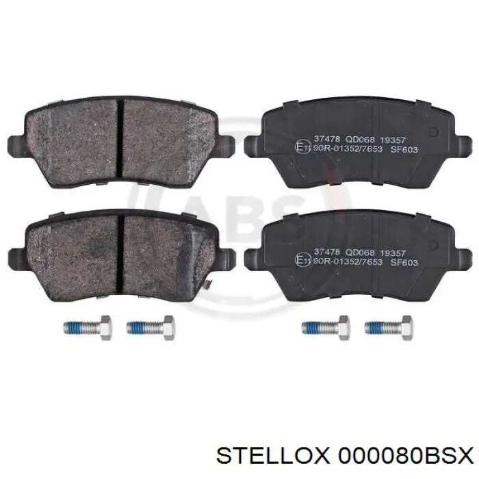Передні тормозні колодки 000080BSX Stellox