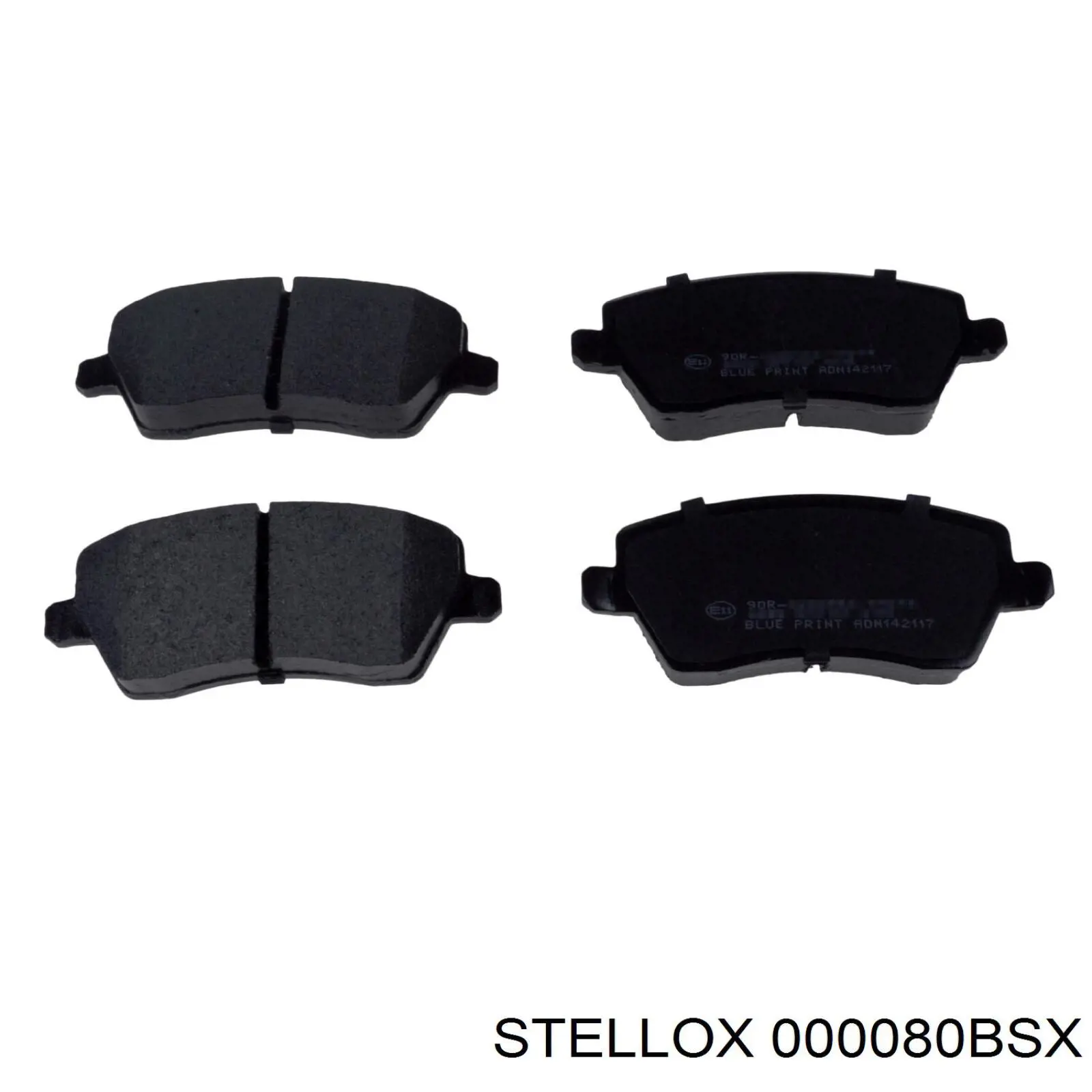 000080BSX Stellox Передні гальмівні колодки