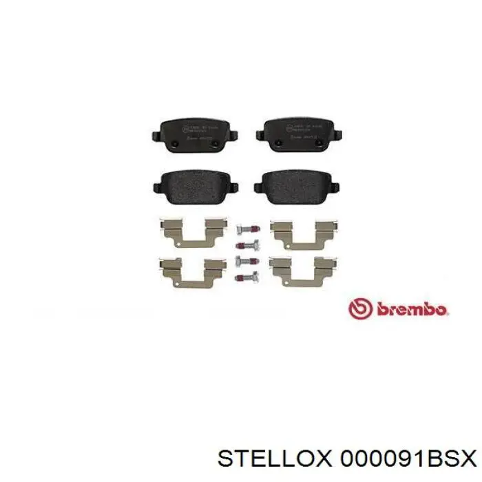 Колодки гальмові задні, дискові 000091BSX Stellox