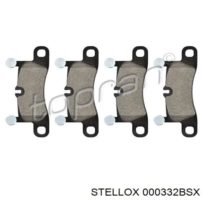 Колодки гальмові задні, дискові 000332BSX Stellox