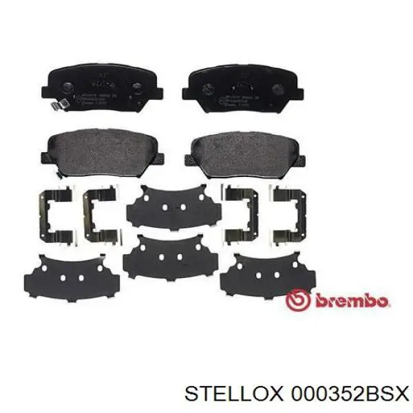 Гальмівні колодки Stellox 000352BSX ціна, від 22.80 USD