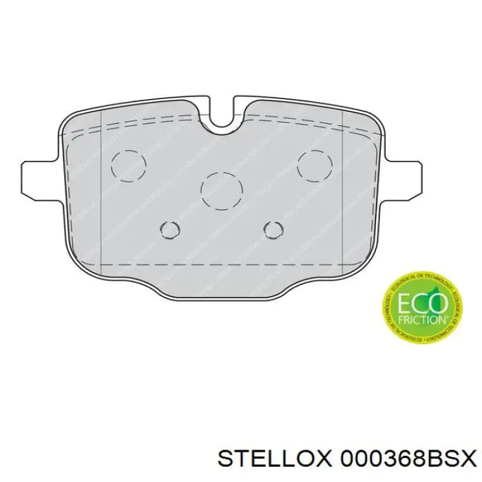 Купити 000368BSX Stellox Задні колодки