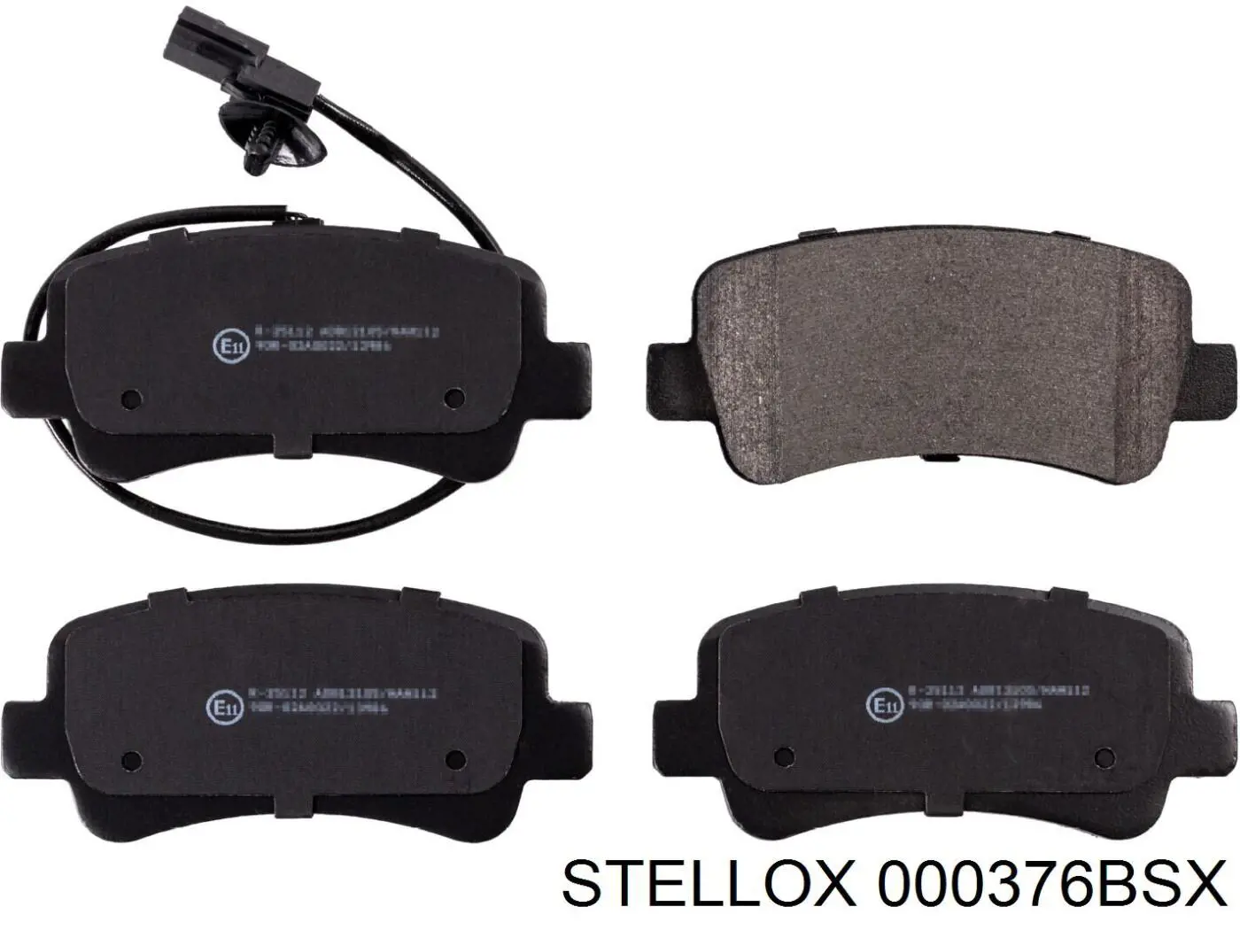 Задні гальмівні колодки Stellox 000376BSX ціна, від 22.90 USD