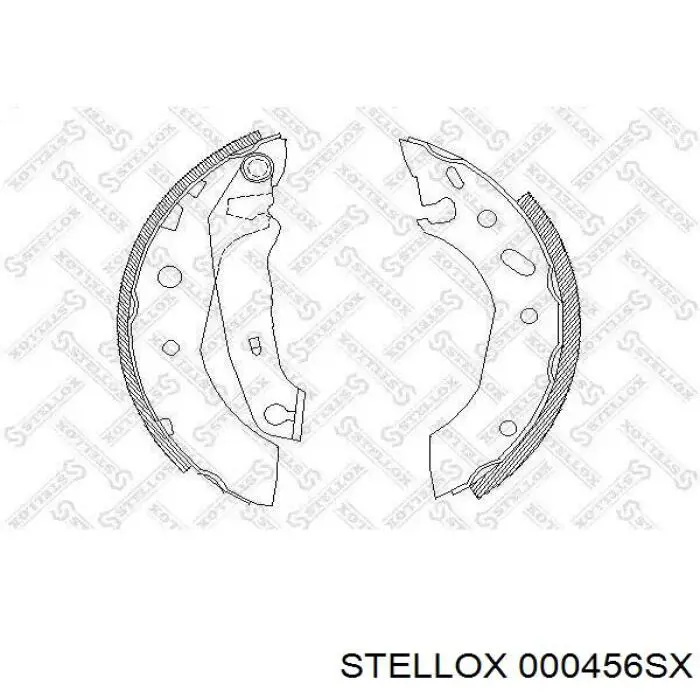 Купити 000456SX Stellox Колодки гальмові задні, барабанні