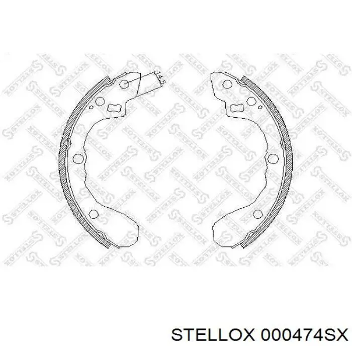 Колодки ручника 54203620 Mercedes