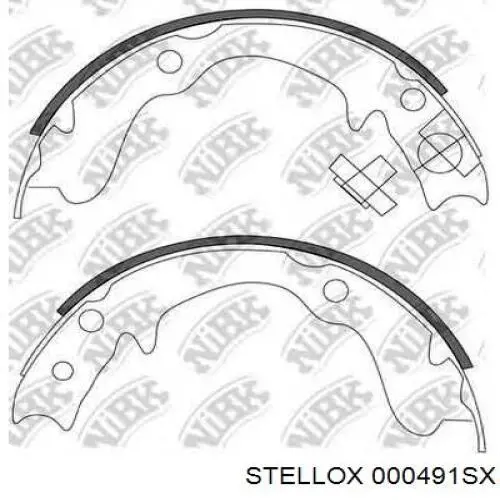 Колодки ручника / стоянкового гальма Subaru K0777YA010 ціна, від 23.21 USD