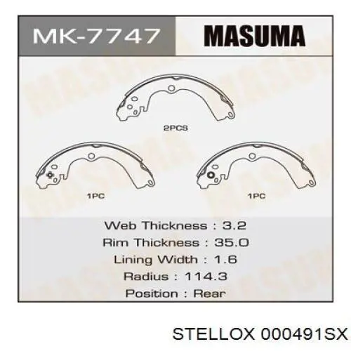 Купити K0777YA010 Subaru Гальмівні колодки гальма стоянки