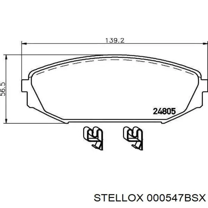 Колодки гальмівні передні, дискові 355041271 HELLA-PAGID