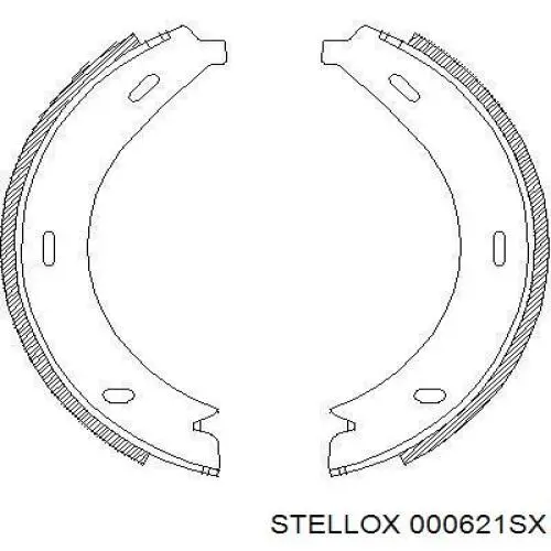 Купити 000621SX Stellox Колодки гальмові задні, барабанні