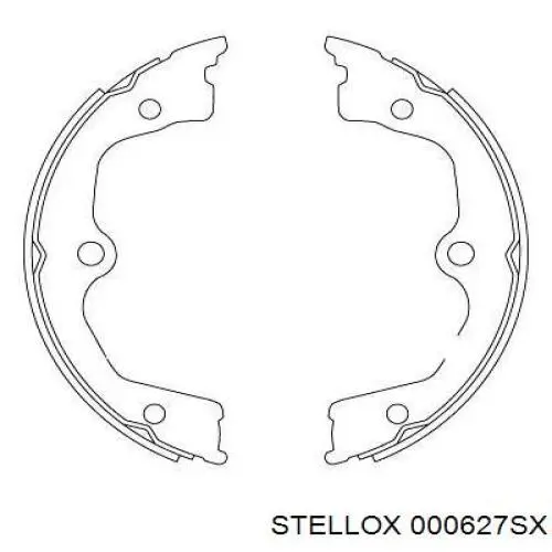 Колодки ручника / стоянкового гальма Stellox 000627SX ціна, від 33.69 USD