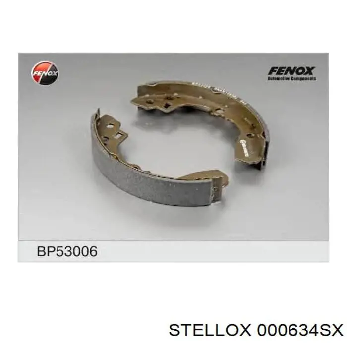 000634SX Stellox колодки ручника/стоянкового гальма