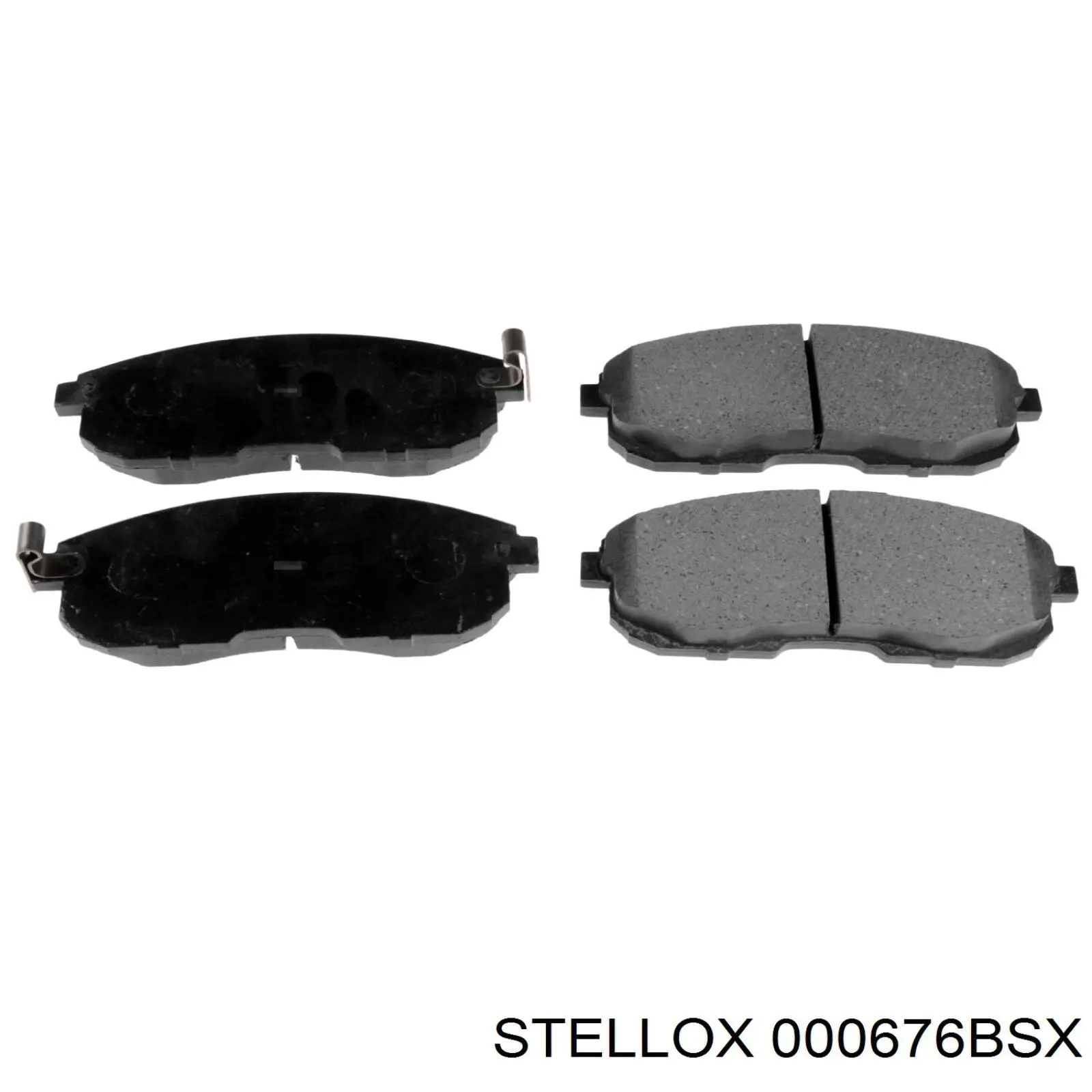 Колодки гальмівні передні, дискові 000676BSX Stellox