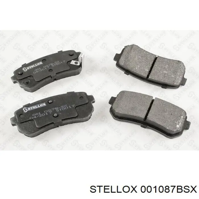001087BSX Stellox Колодки гальмівні задні, дискові