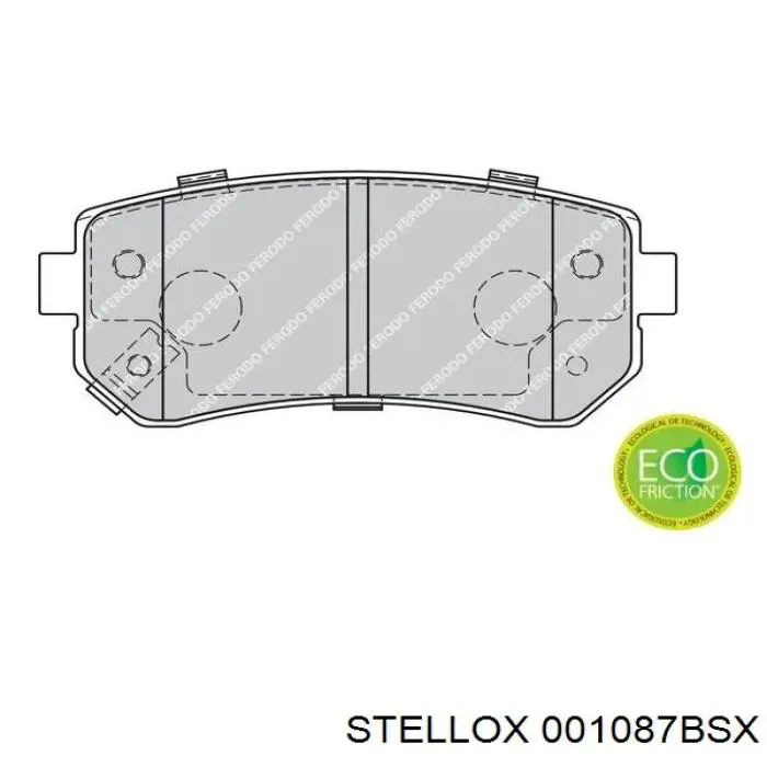 Задні гальмівні колодки Stellox 001087BSX ціна, від 16.45 USD