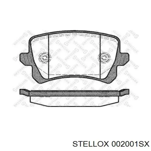 Задні гальмівні колодки Stellox 002001SX ціна, від 25.37 USD