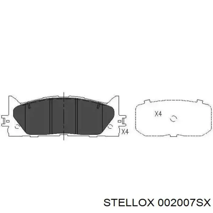Тормозні колодки Stellox 002007SX