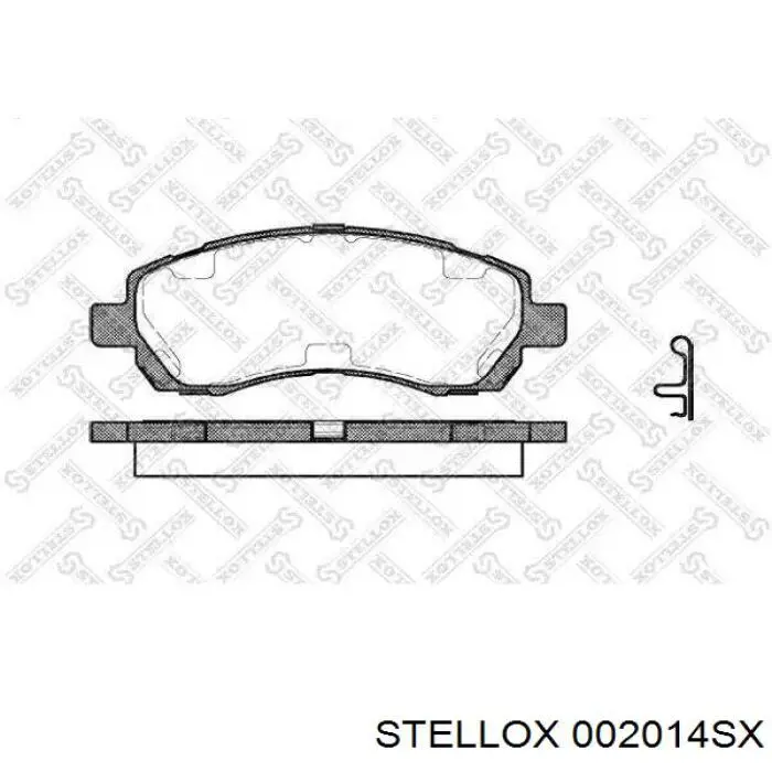 Тормозні колодки Stellox 002014SX