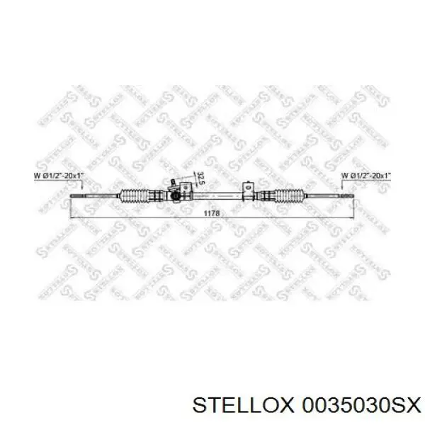 Купити 0035030SX Stellox Рульова рейка