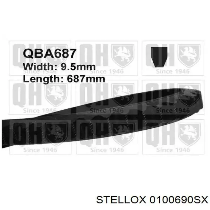 Купити 0100690SX Stellox Ремінь генератора