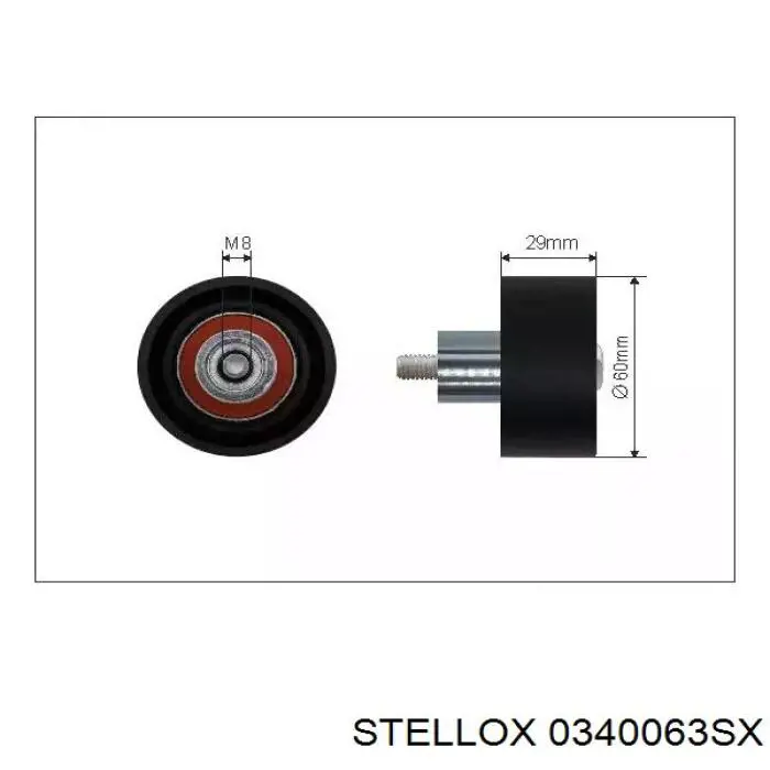 Ролик ГРМ Stellox 0340063SX