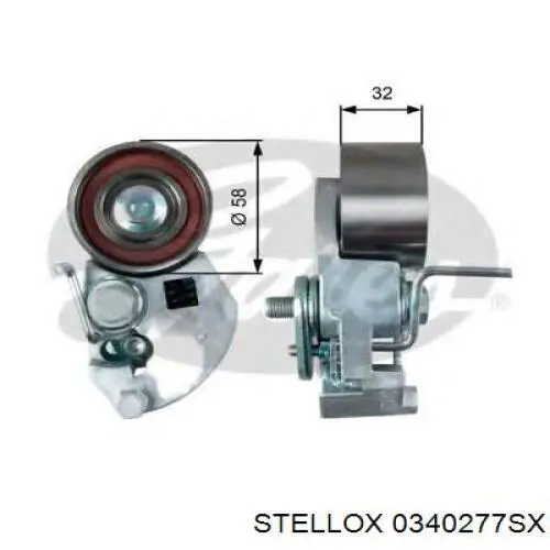 Купити 0340277SX Stellox Натягувач ременя ГРМ