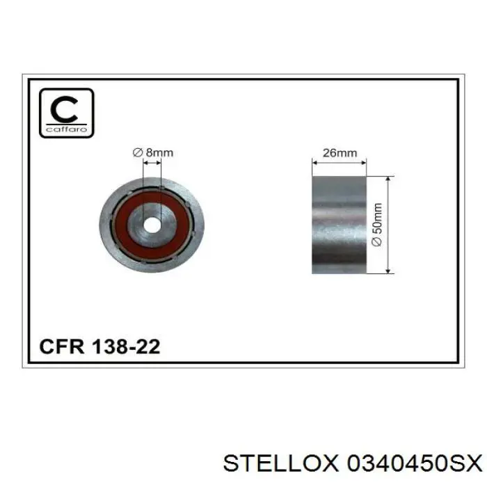 Ролик приводного ременя, паразитний Peugeot/Citroen 9633315280 ціна, від 17.97 USD
