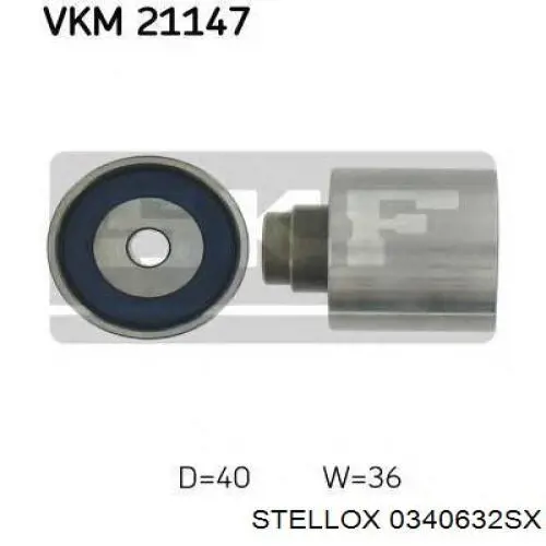 Ролик натяжителя ременя газорозподілу Stellox 0340632SX ціна, від 36.56 USD