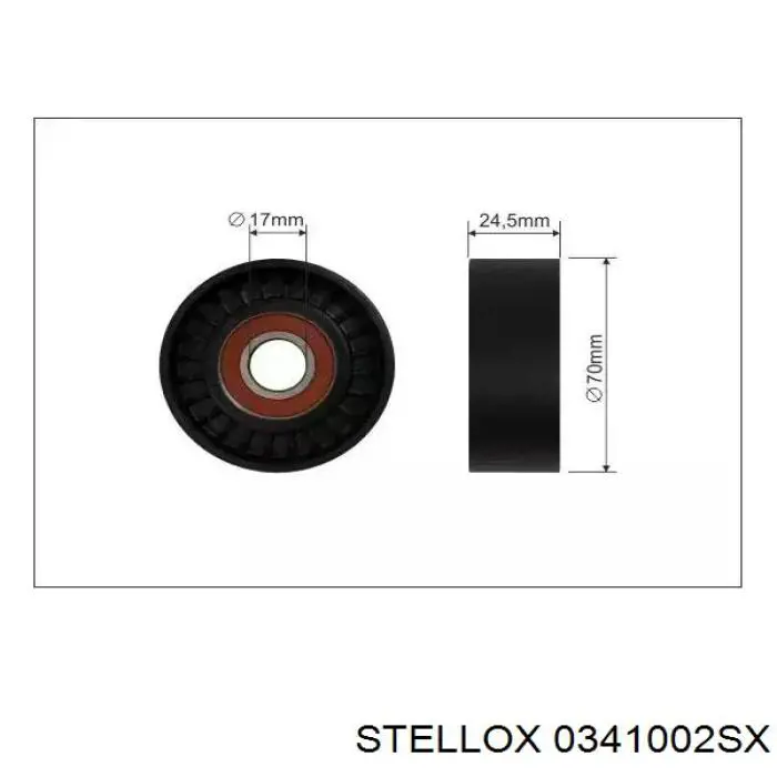 0341002SX Stellox Натяжна планка поліклинового ременя