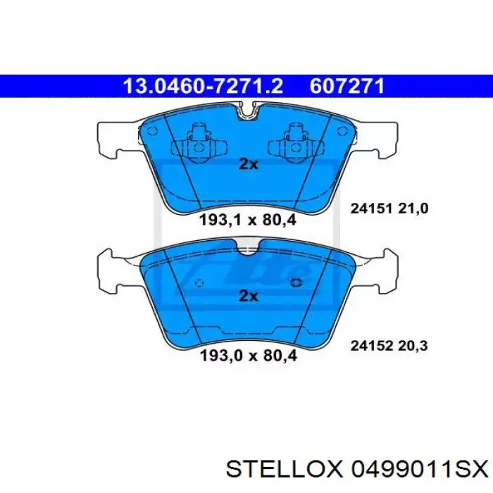 Ремкомплект супорту гальмівного переднього Stellox 0499011SX ціна, від 4.89 USD