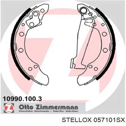 Колодки гальмові задні, барабанні Stellox 057101SX ціна, від 18.92 USD