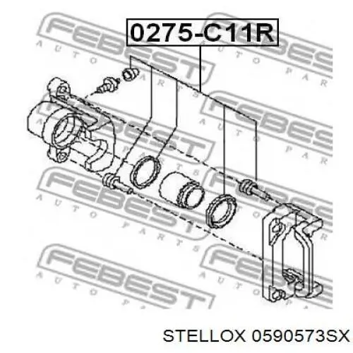 Супорт гальмівний задній правий Elstock 872112 ціна, від 30.70 USD