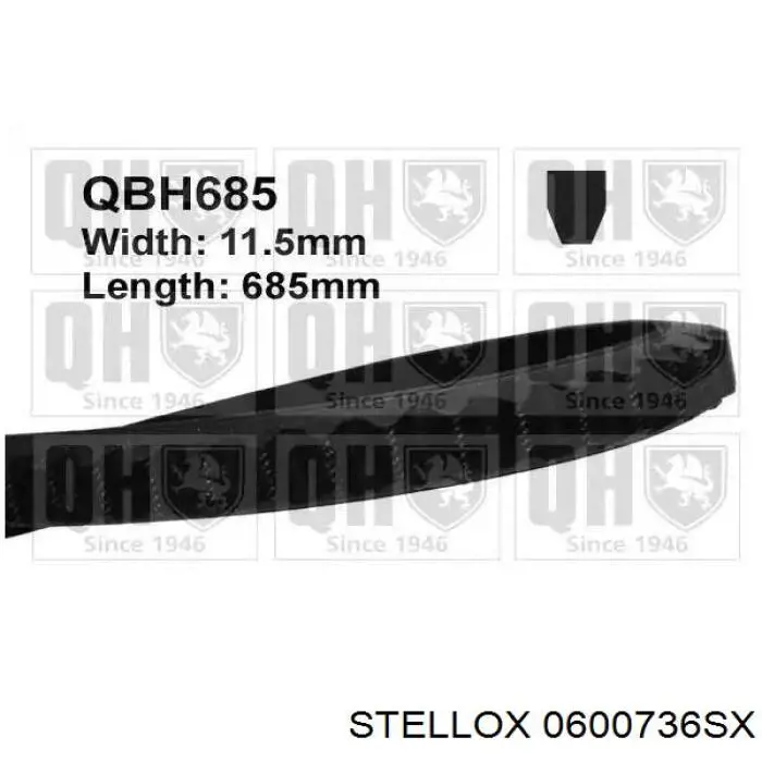 Ремінь кондиціонера Febest 881286L738