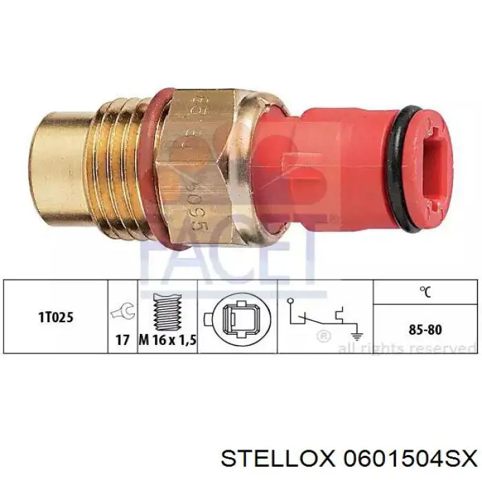 Датчик включення вентилятора 0601504SX Stellox