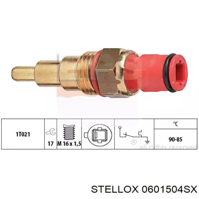 Датчик температури радіатора Stellox 0601504SX ціна, від 12.78 USD