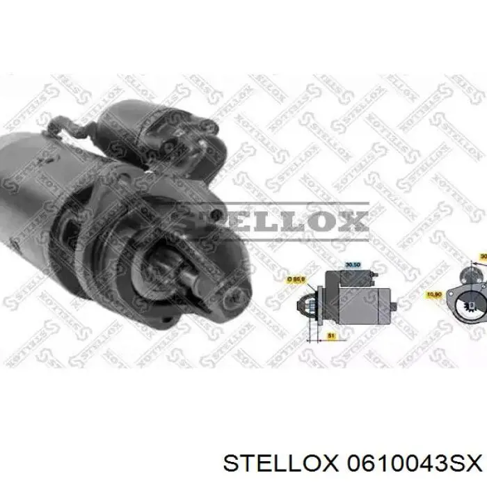 Стартер 0610043SX Stellox